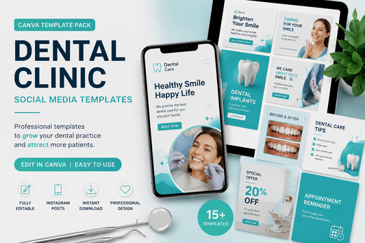 Dental Social Media Canva Templates